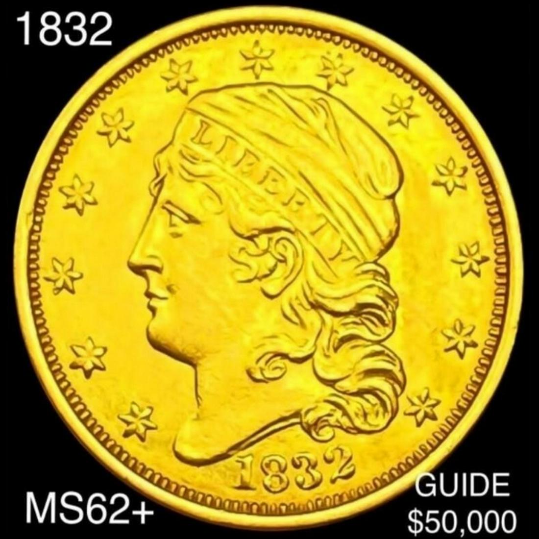 1832 $2.50 Gold Quarter Eagle UNCIRCULATED+ (1 of 2)