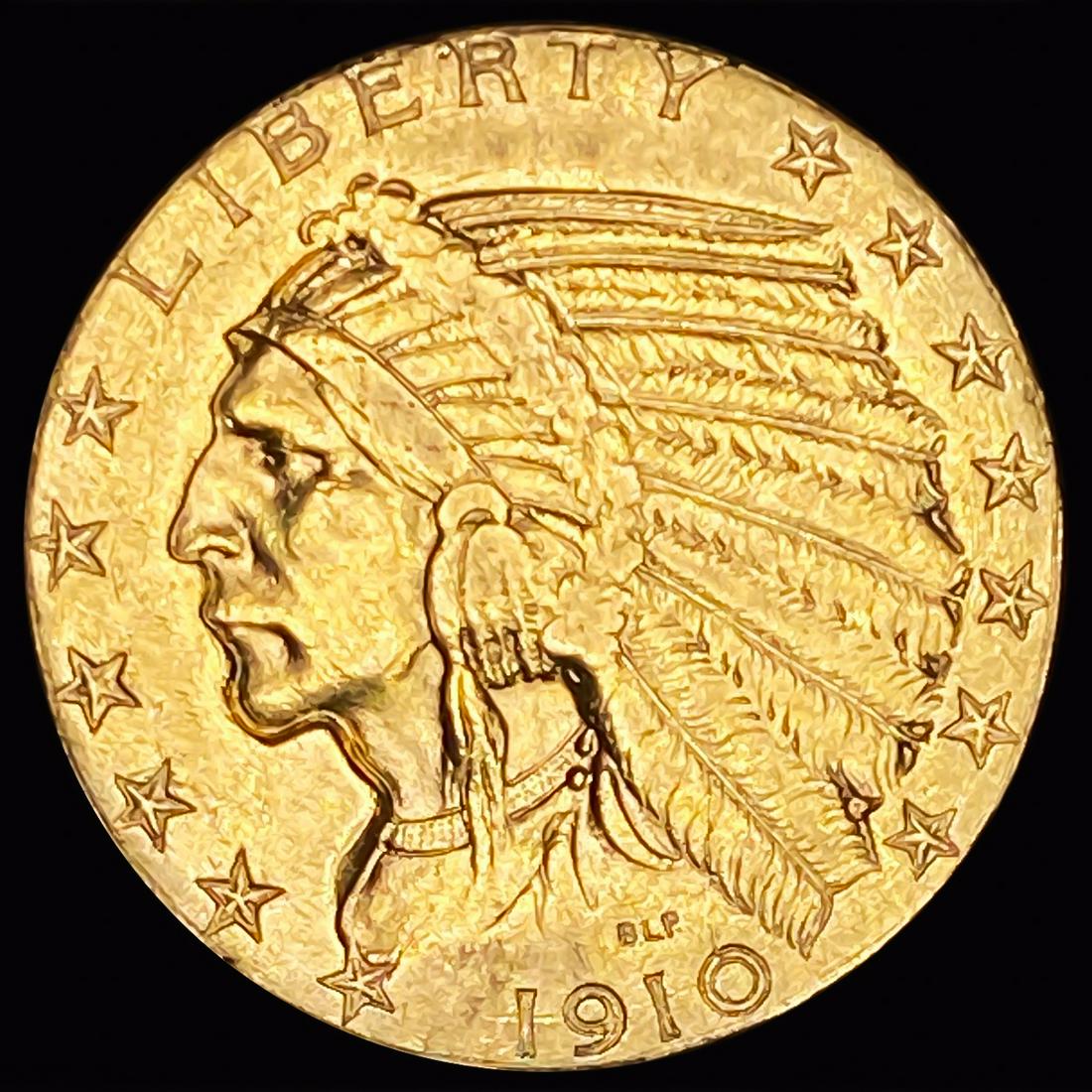 1910 $5 Gold Half Eagle CLOSELY UNCIRCULATED (1 of 2)