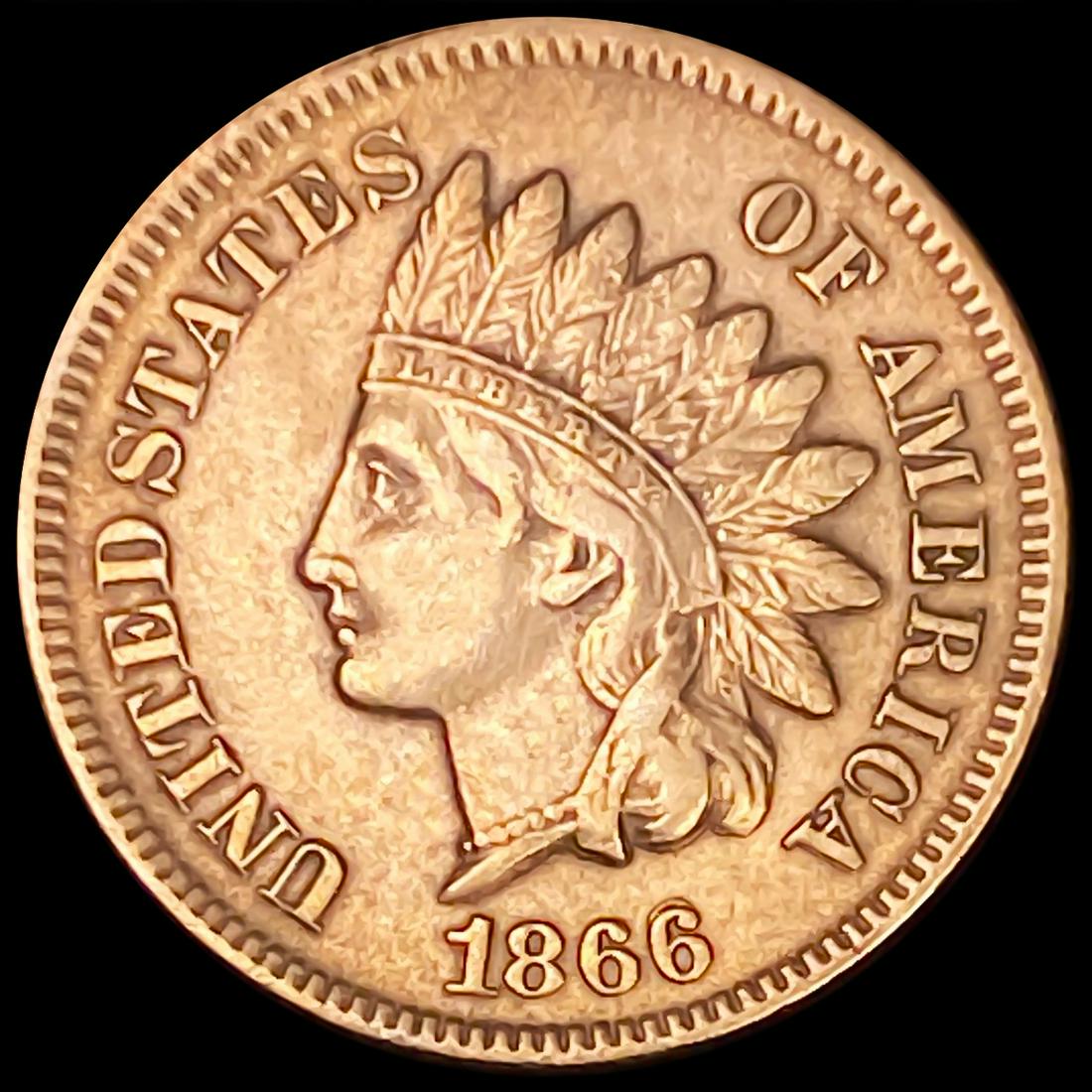 1866 Indian Head Cent CLOSELY UNCIRCULATED (1 of 2)