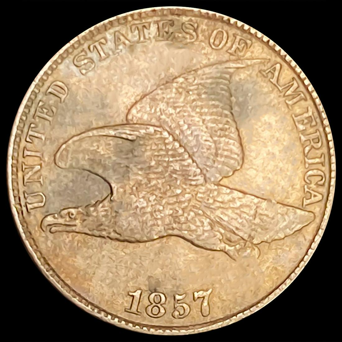 1857 Flying Eagle Cent NEARLY UNCIRCULATED (1 of 2)