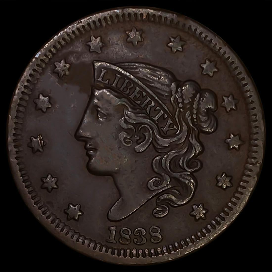 1838 Coronet Head Large Cent CLOSELY UNCIRCULATED (1 of 2)