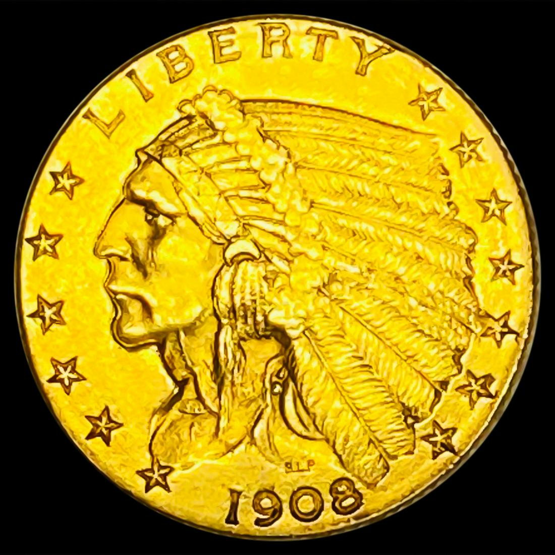 1908 $2.50 Gold Quarter Eagle UNCIRCULATED (1 of 2)