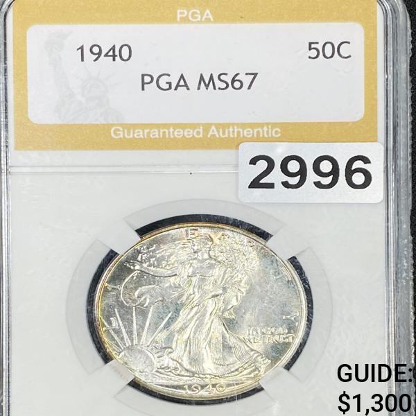 1940 Walking Liberty Half Dollar PGA - MS67 (1 of 2)