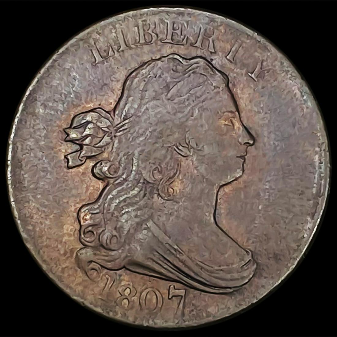 1807 Draped Bust Half Cent CLOSELY UNCIRCULATED (1 of 2)