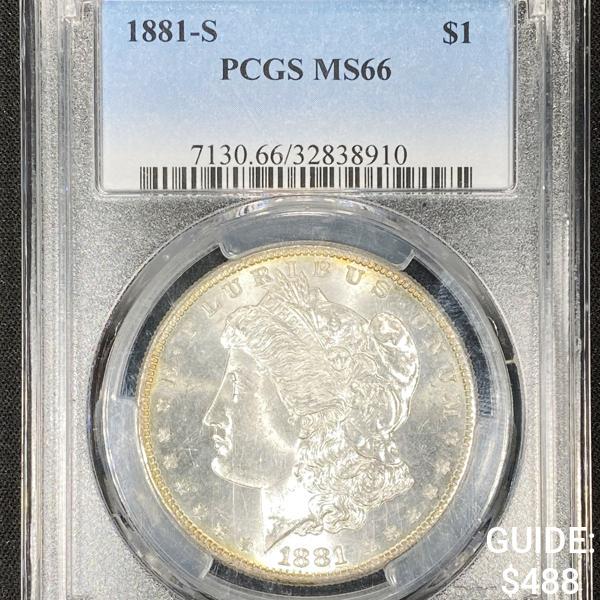 1881-S Morgan Silver Dollar PCGS - MS66 (1 of 2)