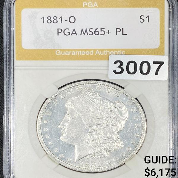 1881-O Morgan Silver Dollar PGA - MS65+ PL (1 of 2)