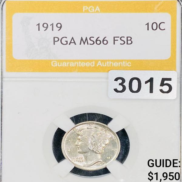 1919 Mercury Dime PGA - MS66FB (1 of 2)