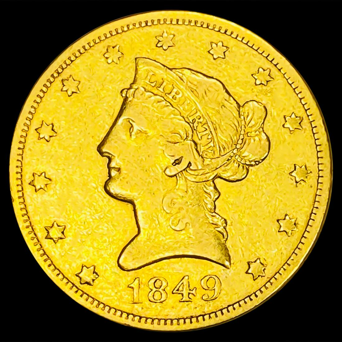 1849 $10 Gold Eagle LIGHTLY CIRCULATED (1 of 2)