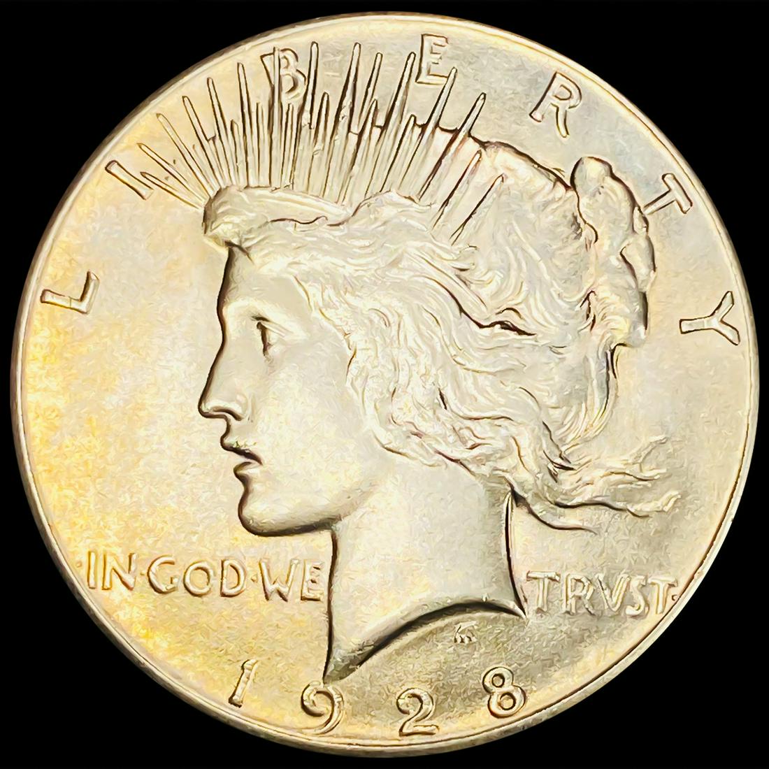 1928 Silver Peace Dollar NEARLY UNCIRCULATED (1 of 2)