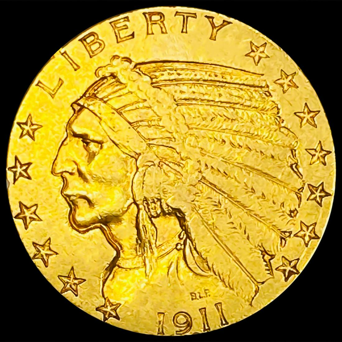 1911-S $5 Gold Half Eagle CLOSELY UNCIRCULATED (1 of 2)