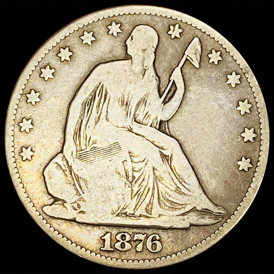 1876-CC Seated Liberty Half Dollar NICELY (1 of 2)