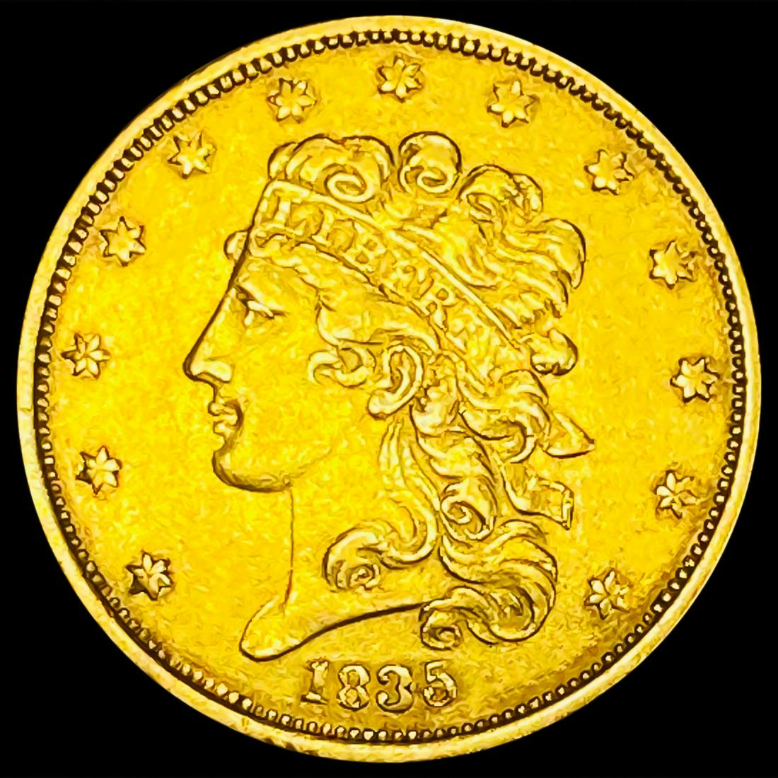 1835 $5 Gold Half Eagle UNCIRCULATED (1 of 2)