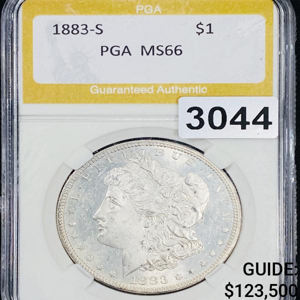 1883-S Morgan Silver Dollar PGA - MS66 (1 of 2)