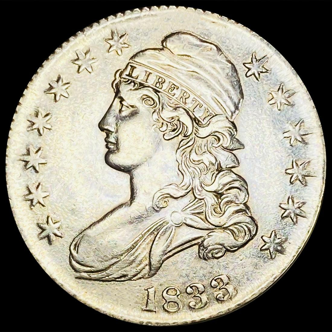 1833 Capped Bust Half Dollar ABOUT UNCIRCULATED (1 of 2)