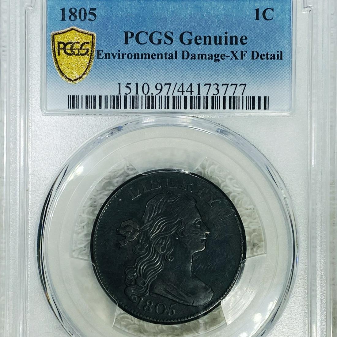 1805 Draped Bust Large Cent PCGS - XF Detail (1 of 2)