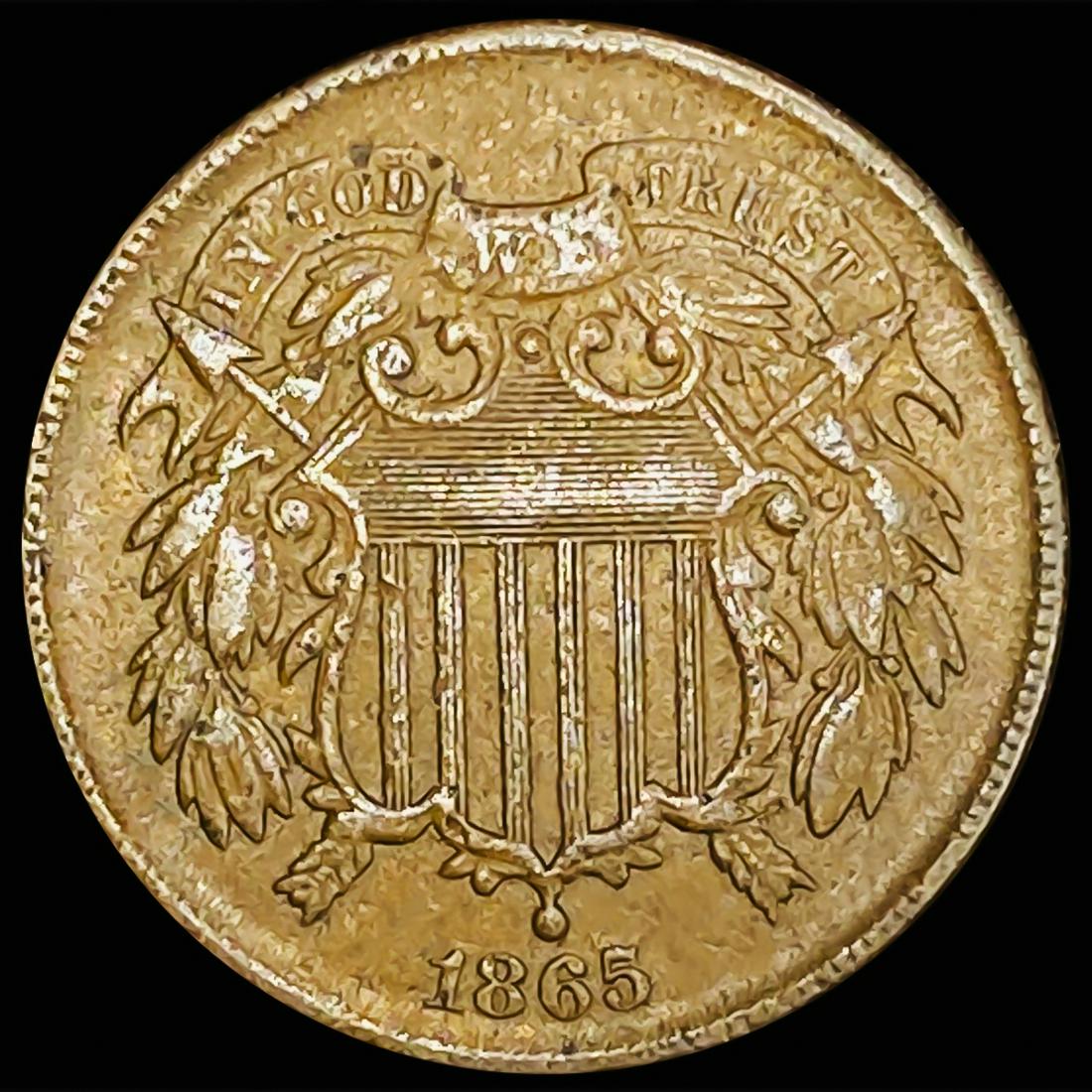 1865 Two Cent Piece NEARLY UNCIRCULATED (1 of 2)