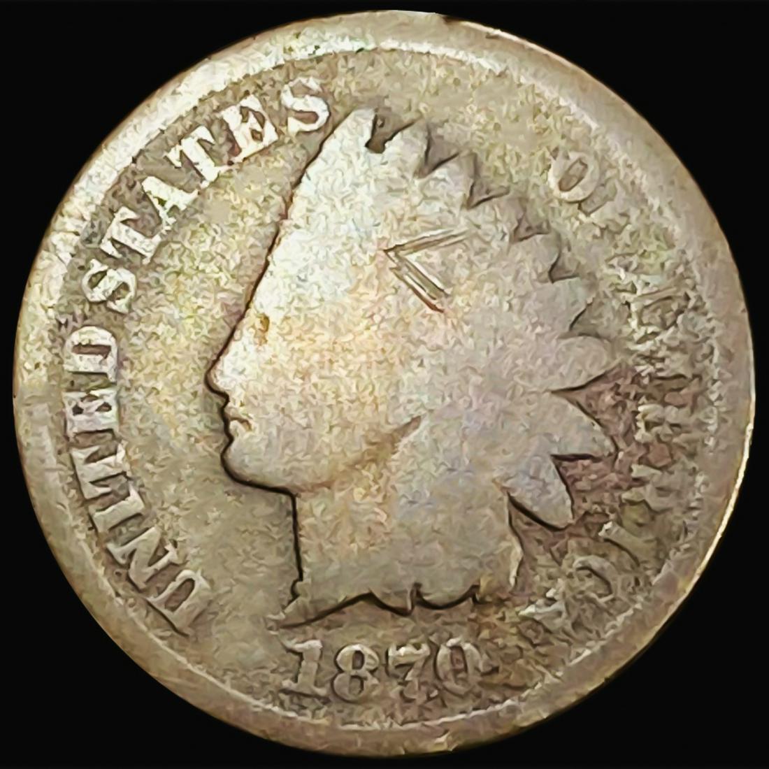 1870 Indian Head Cent NICELY CIRCULATED (1 of 2)