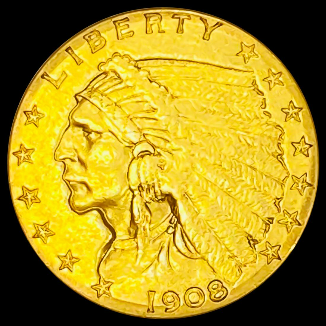 1908 $2.50 Gold Quarter Eagle CLOSELY (1 of 2)