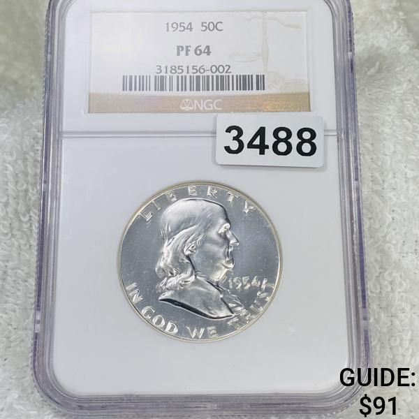 1954 Franklin Half Dollar NGC - PF64 (1 of 2)
