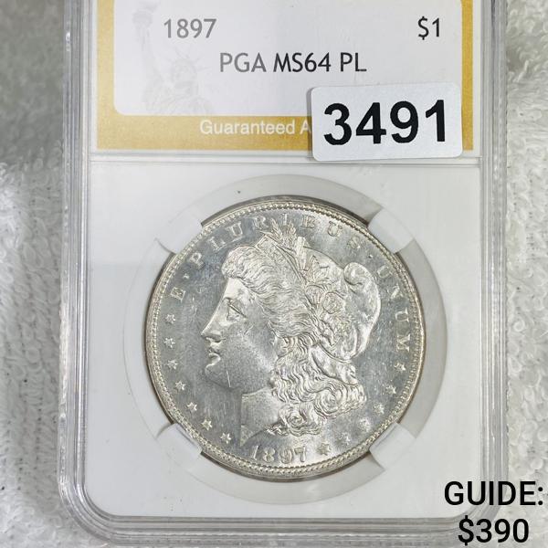 1897 Morgan Silver Dollar PGA - MS64 PL (1 of 2)