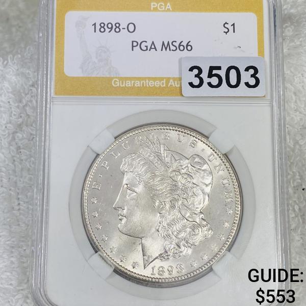 1898-O Morgan Silver Dollar PGA - MS66 (1 of 2)