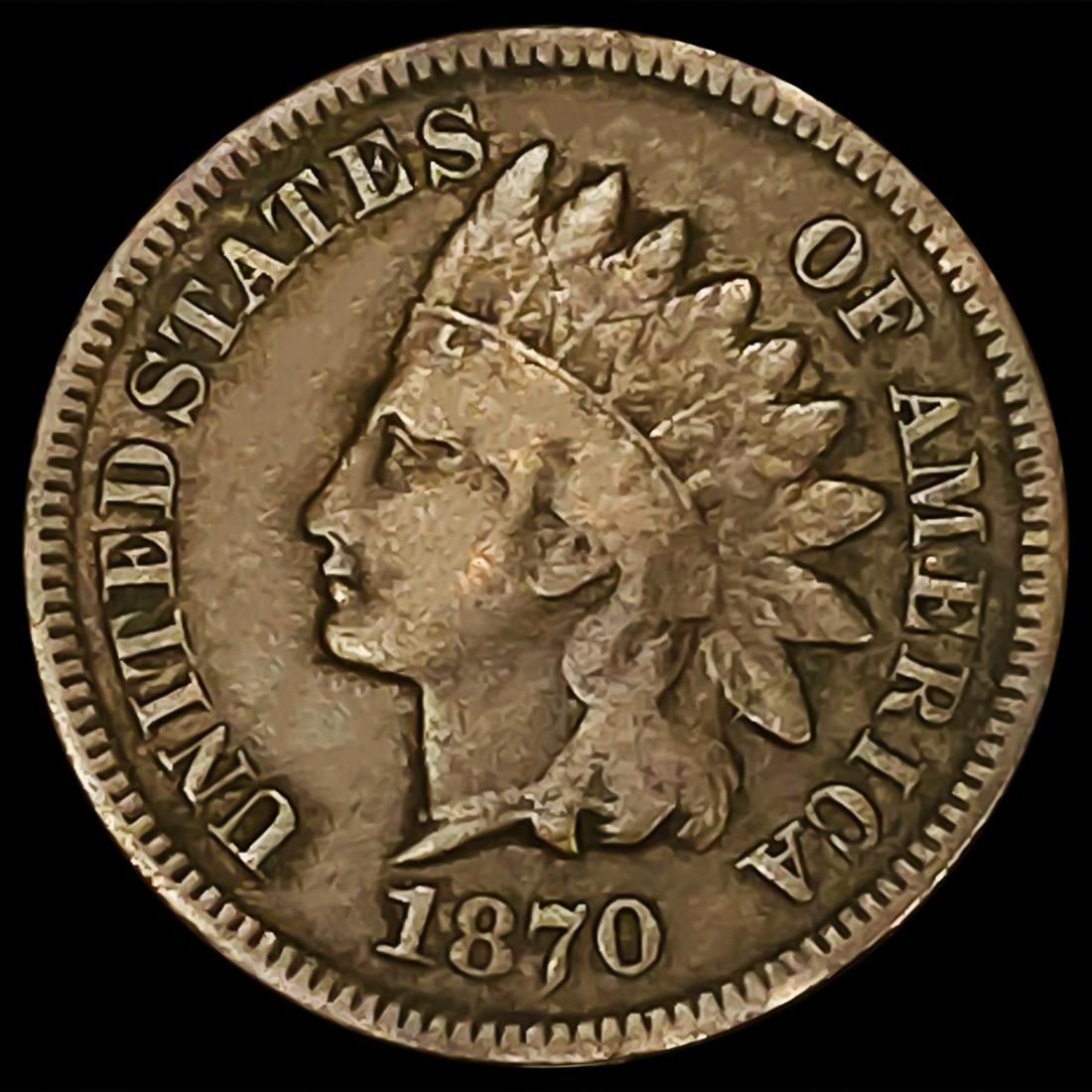 1870 Indian Head Cent ABOUT UNCIRCULATED (1 of 2)