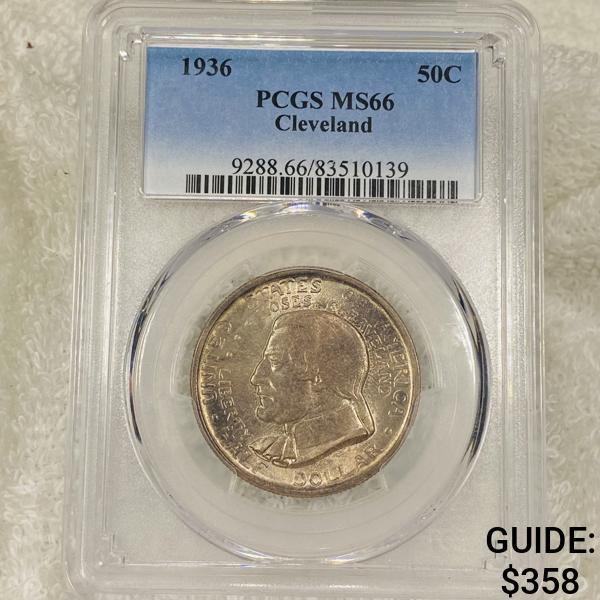 1936 Cleveland Half Dollar PCGS - MS66 (1 of 2)