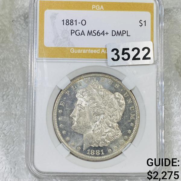 1881-O Morgan Silver Dollar PGA - MS64+ DMPL (1 of 2)