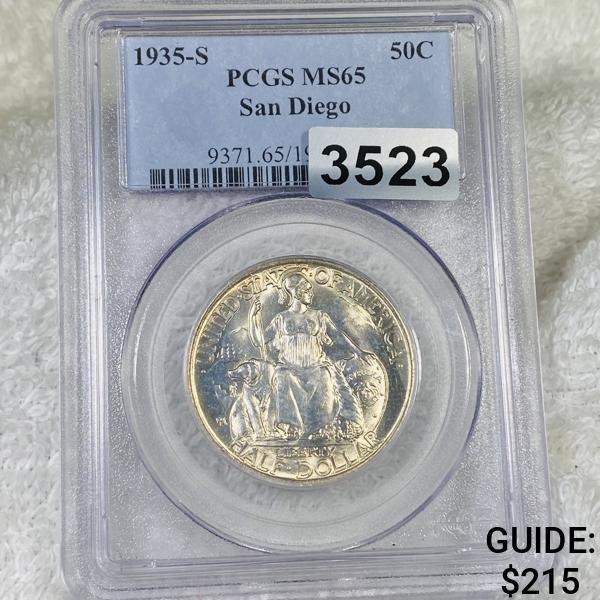 1935-S San Diego Half Dollar PCGS - MS65 (1 of 2)