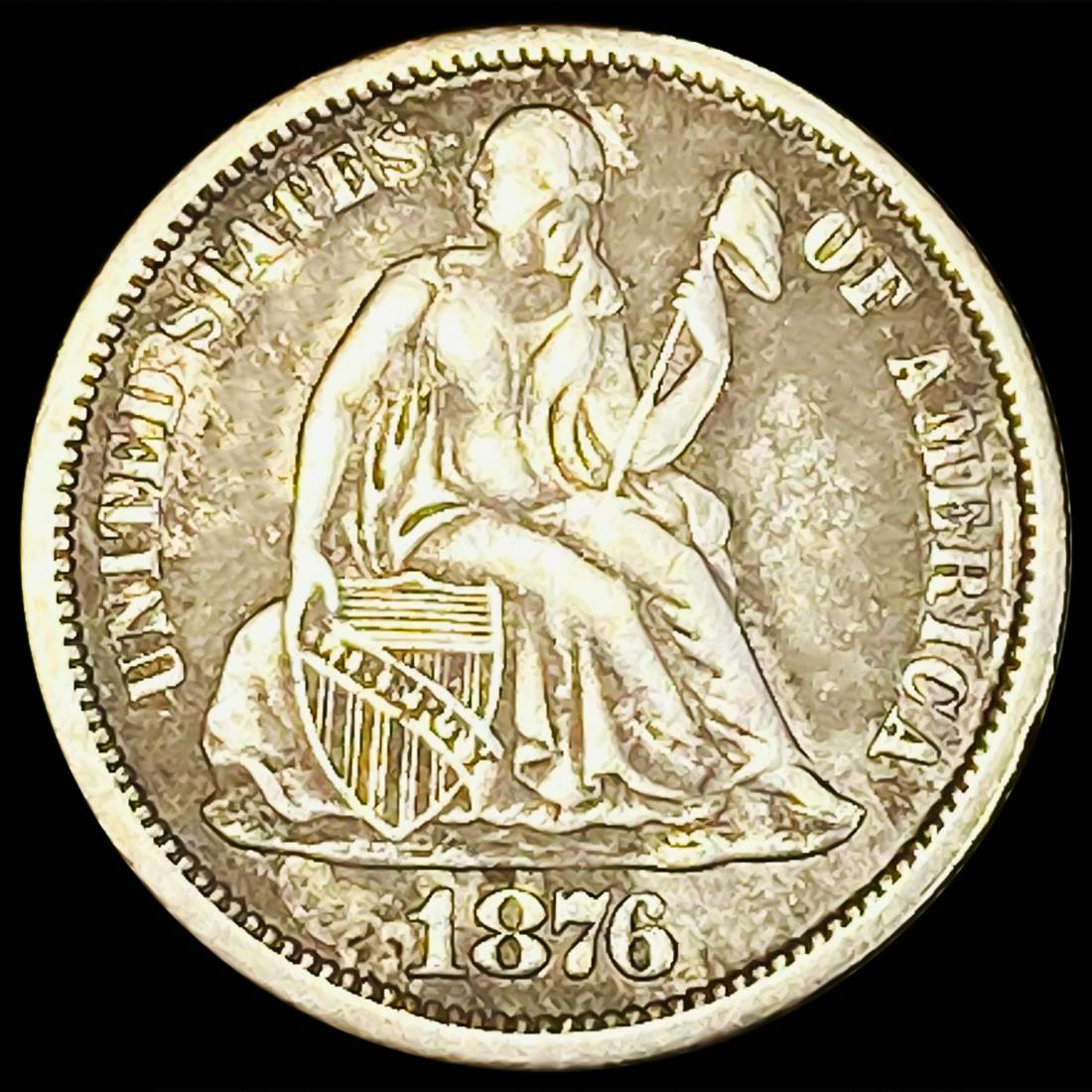 1876 Seated Liberty Dime CLOSELY UNCIRCULATED (1 of 2)
