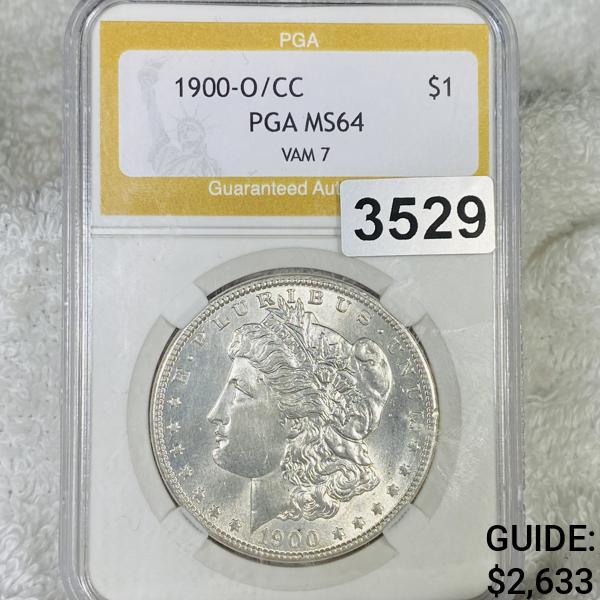 1900-O/CC Vam 7 Morgan Silver Dollar PGA - MS64 (1 of 2)