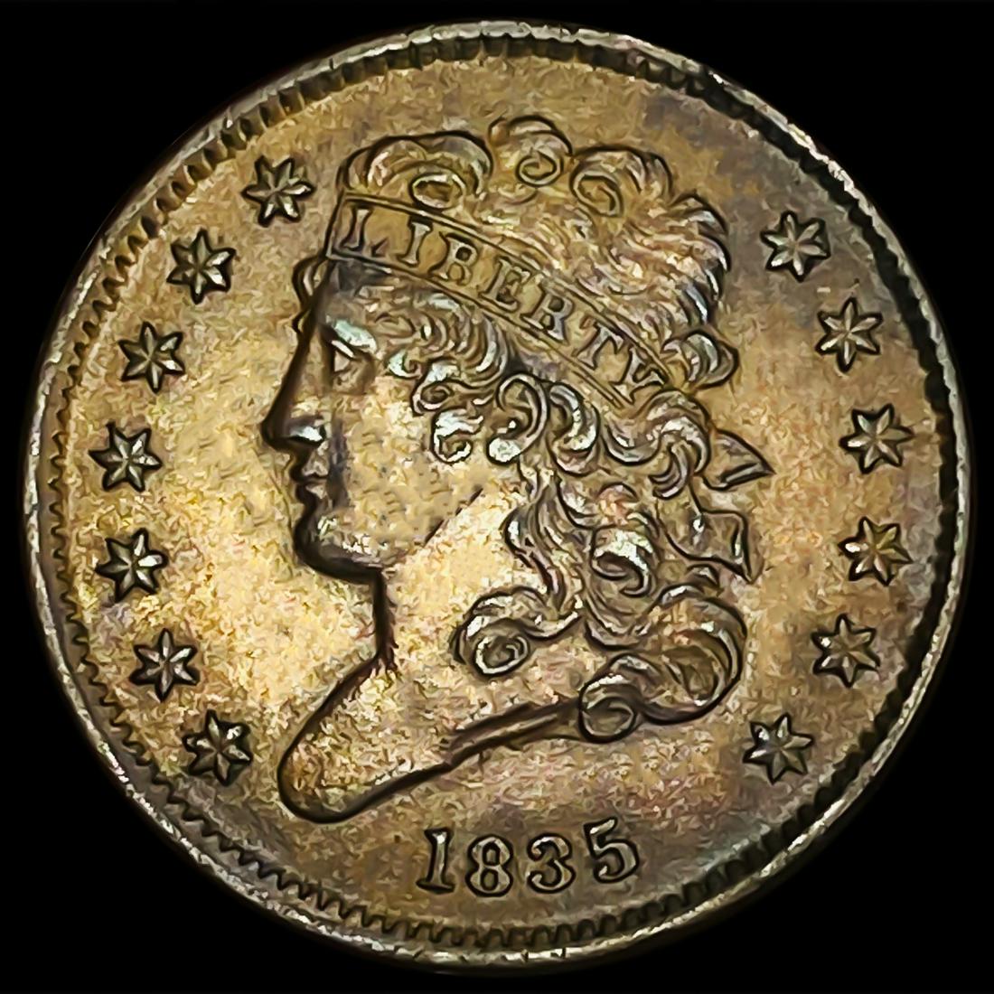 1835 Classic Head Half Cent NEARLY UNCIRCULATED (1 of 2)