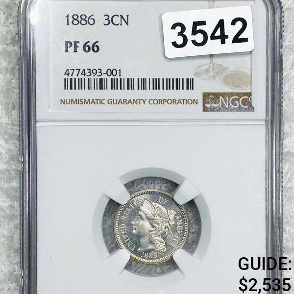 1886 Nickel Three Cent NGC - PF66 (1 of 2)