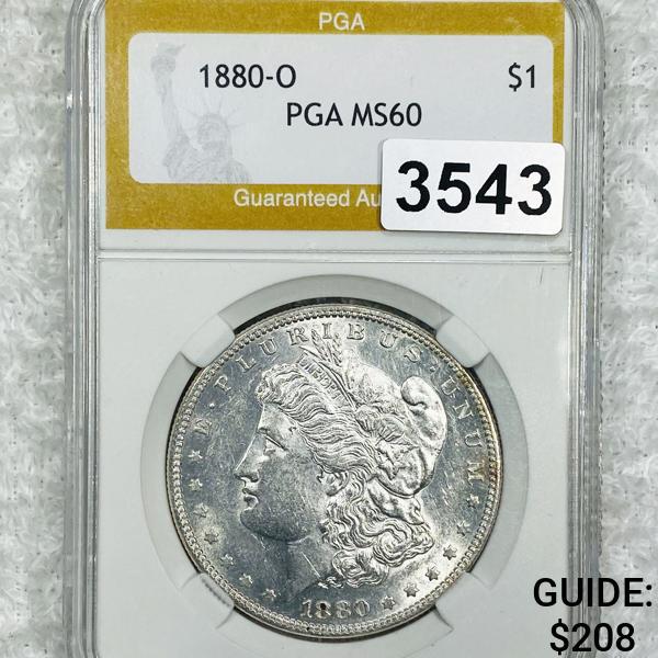 1880-O Morgan Silver Dollar PGA - MS60 (1 of 2)