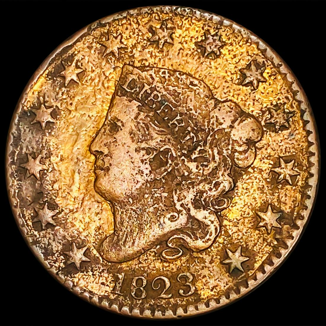 1823 Coronet Head Large Cent NICELY CIRCULATED (1 of 2)