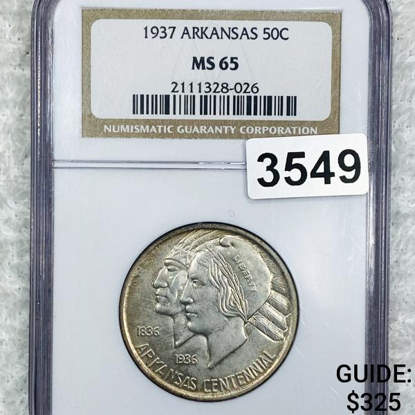1937 Arkansas Half Dollar NGC - MS65 (1 of 2)