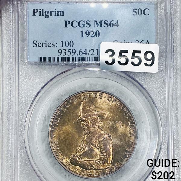 1920 Pilgrim Half Dollar PCGS - MS64 (1 of 2)