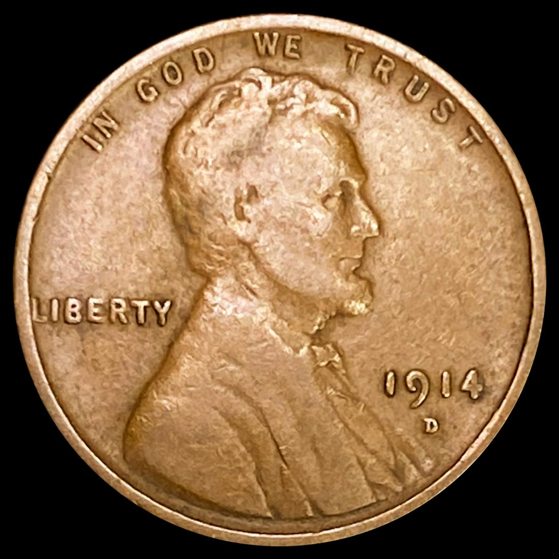 1914-D Wheat Cent NEARLY UNCIRCULATED (1 of 2)