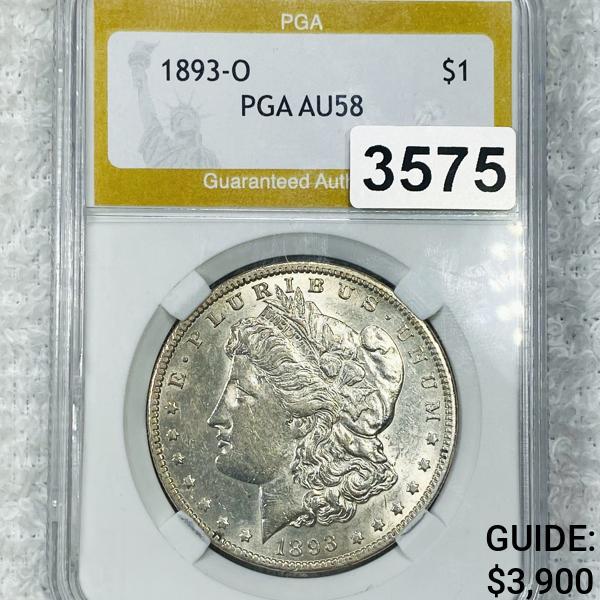 1893-O Morgan Silver Dollar PGA - AU58 (1 of 2)