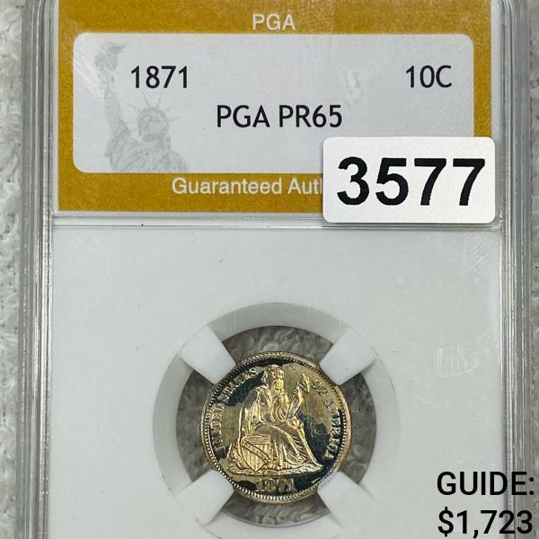 1871 Seated Liberty Dime PGA - PR65 (1 of 2)