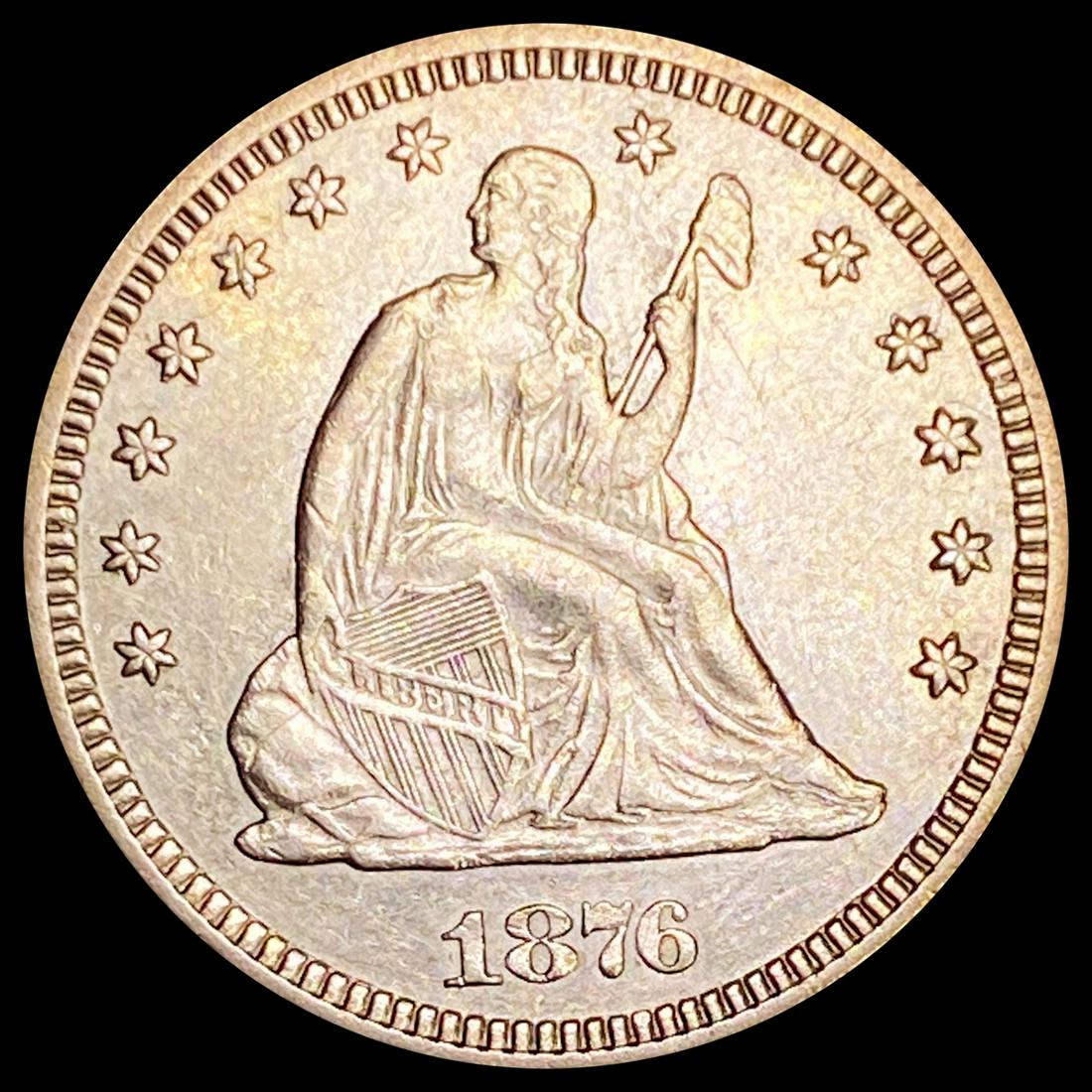 1876-CC Seated Liberty Quarter UNCIRCULATED (1 of 2)