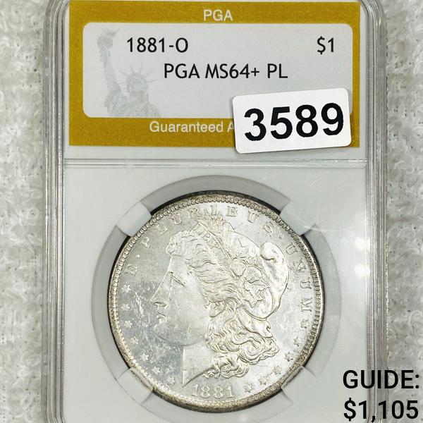 1881-O Morgan Silver Dollar PGA - MS64+ PL (1 of 2)