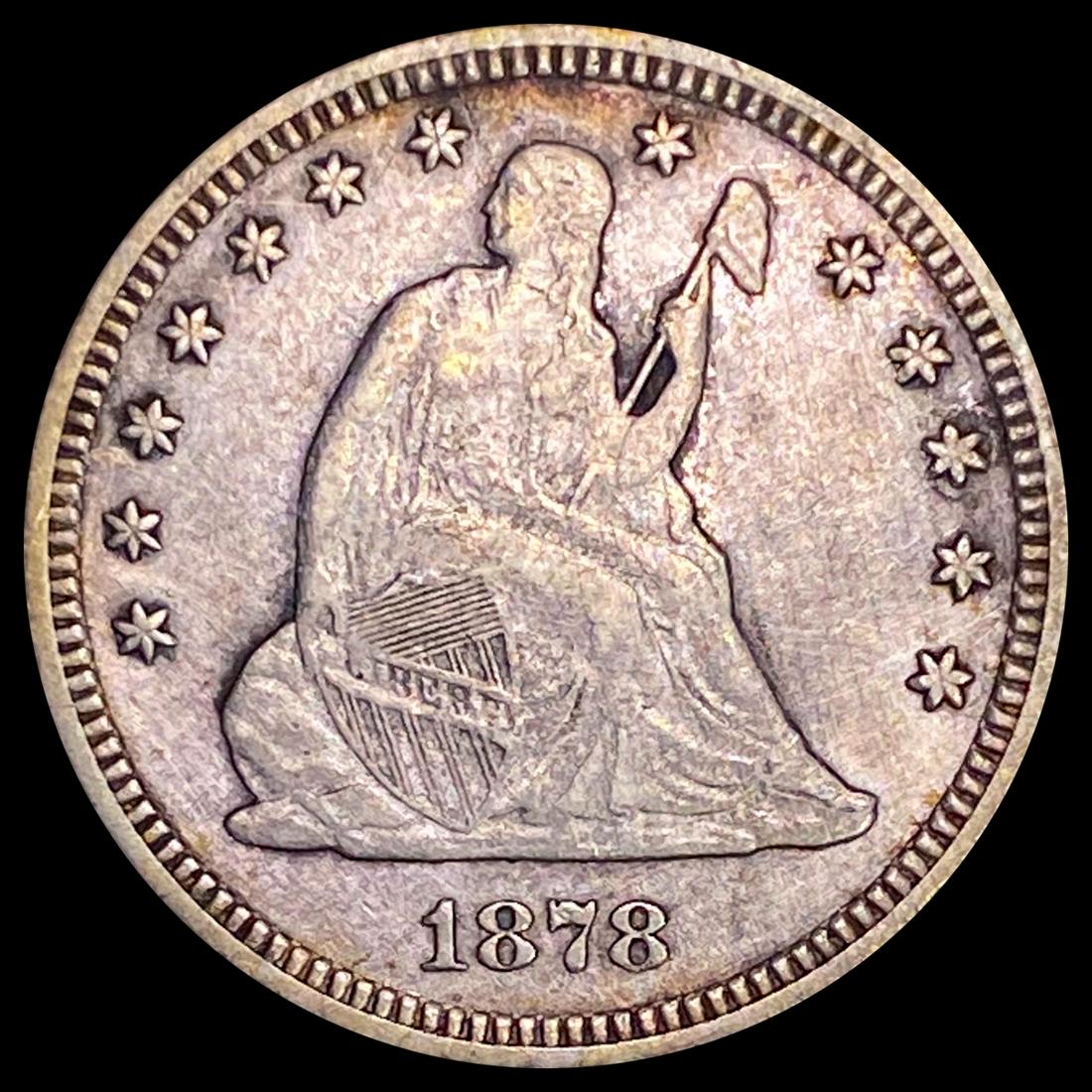 1878-CC Seated Liberty Quarter LIGHTLY CIRCULATED (1 of 2)