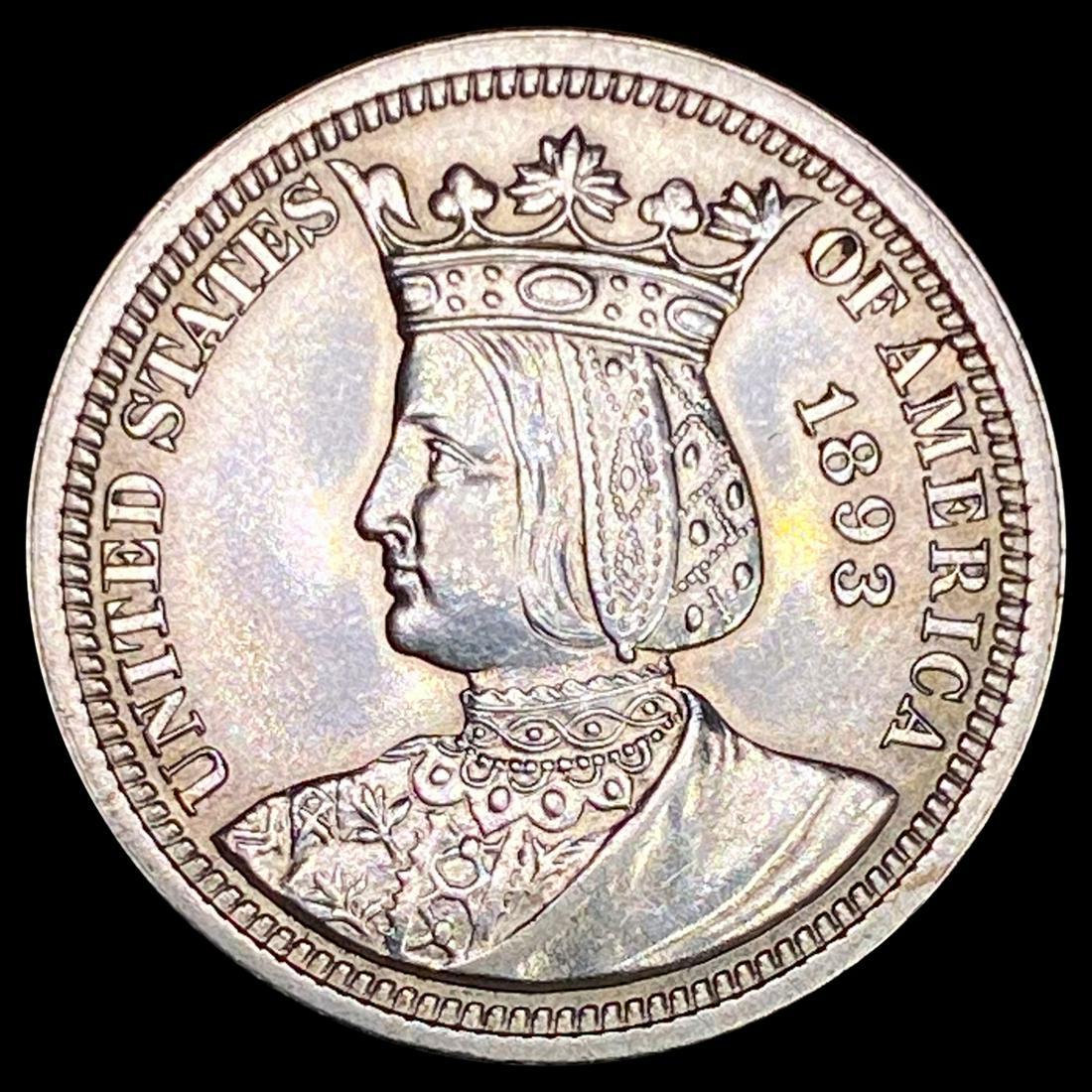 1893 Isabella Silver Quarter UNCIRCULATED (1 of 2)
