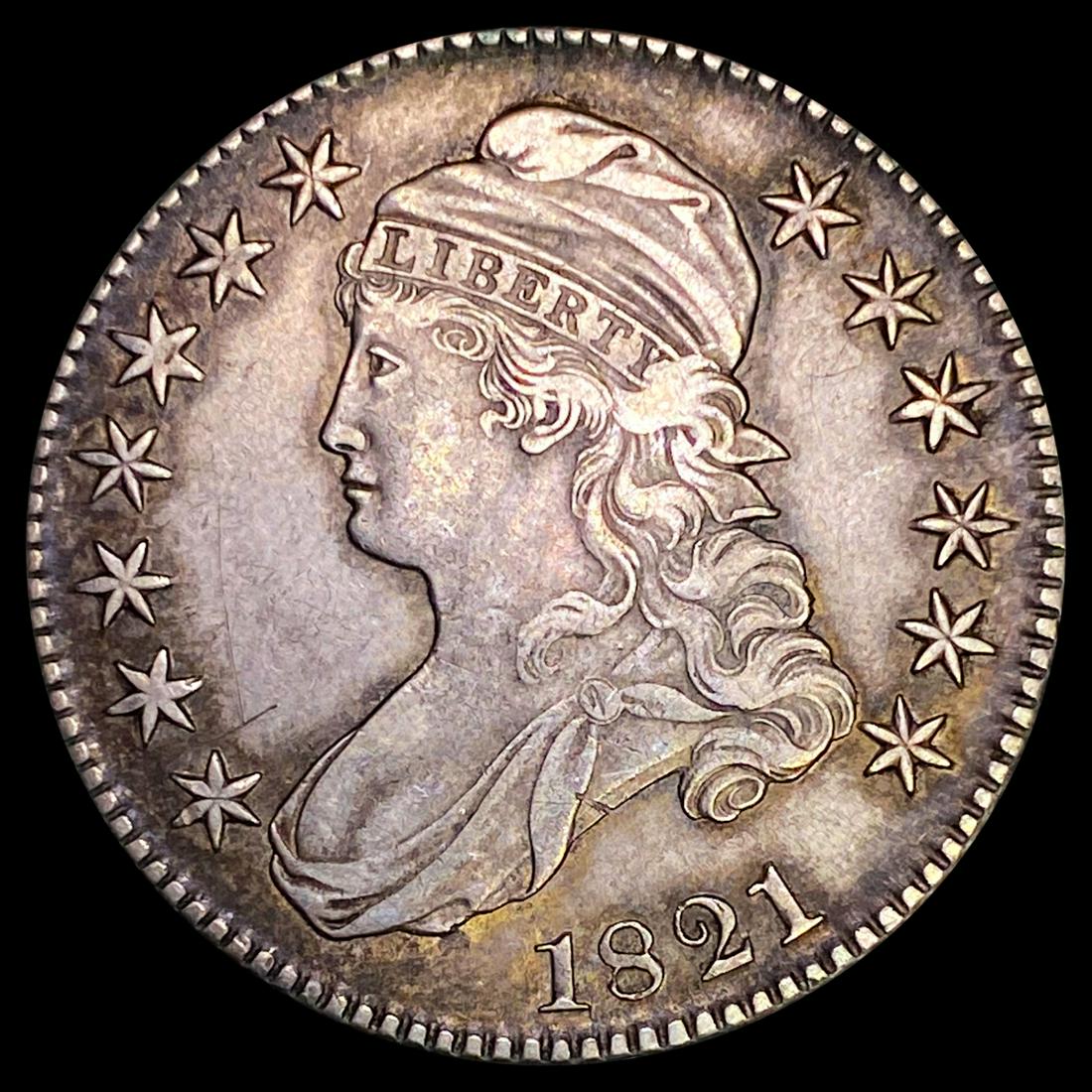 1821 Capped Bust Half Dollar LIGHTLY CIRCULATED (1 of 2)
