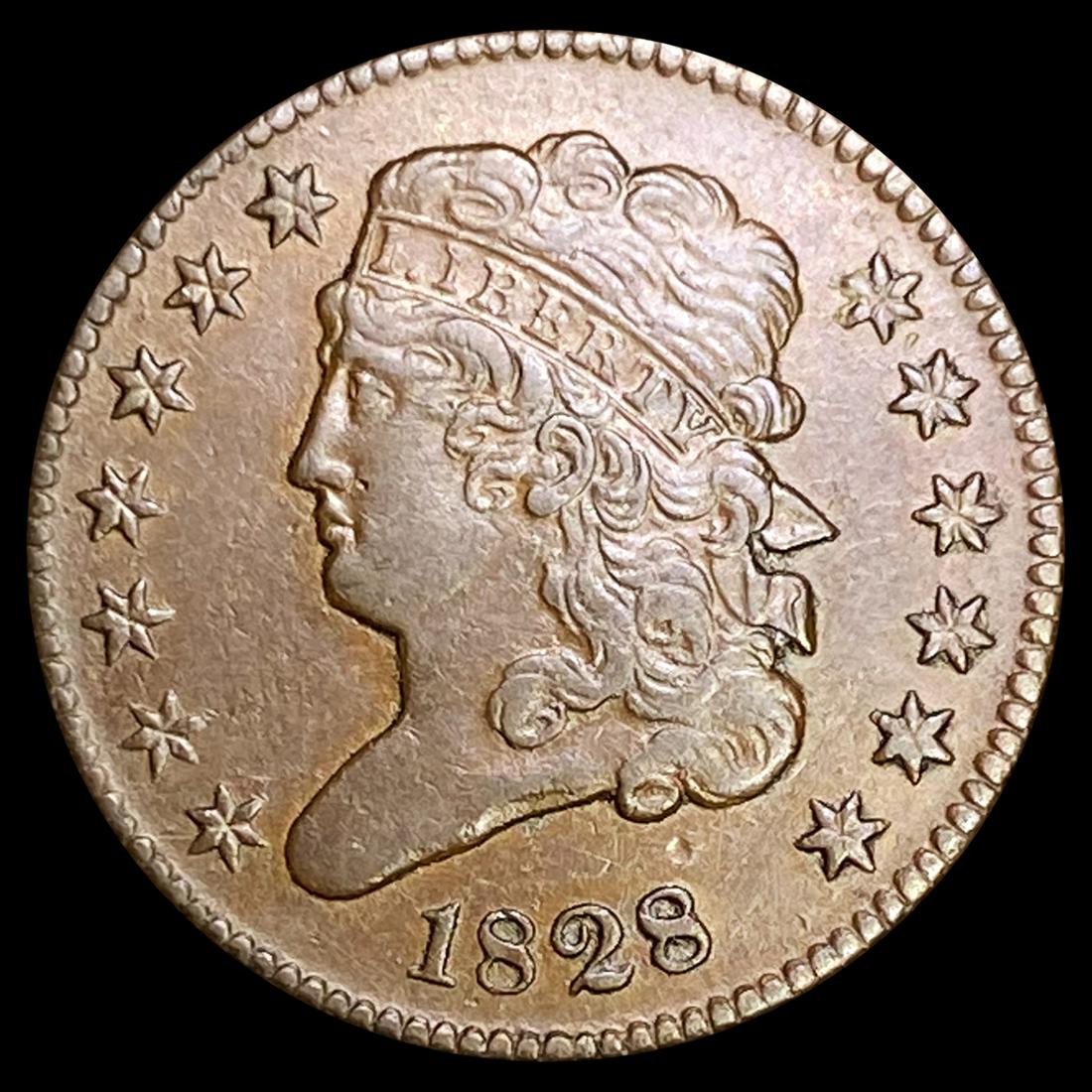 1828 Classic Head Half Cent NEARLY UNCIRCULATED (1 of 2)
