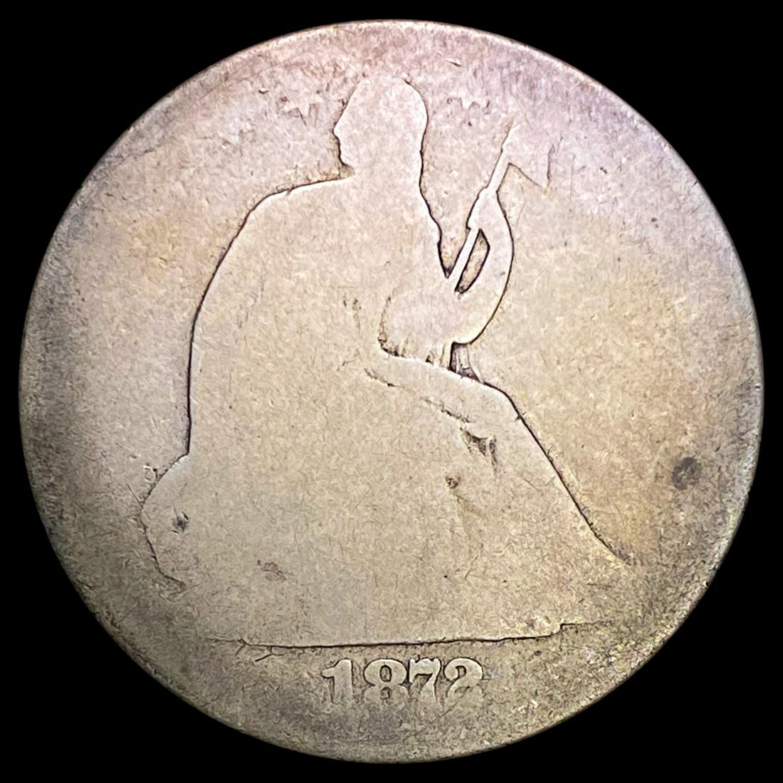 1872-CC Seated Liberty Half Dollar NICELY CIRC (1 of 2)