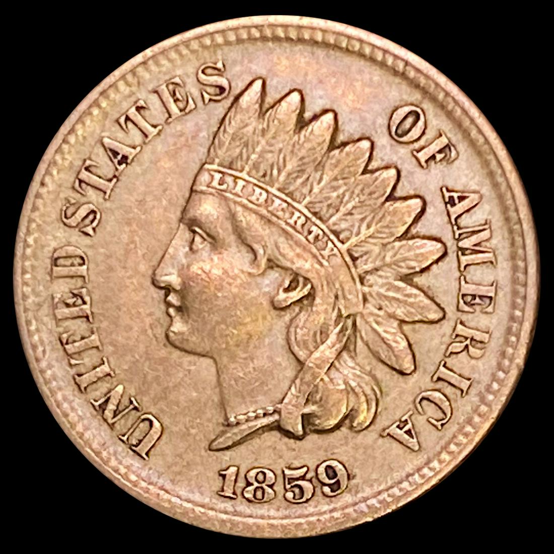 1859 Indian Head Cent CLOSELY UNCIRCULATED (1 of 2)
