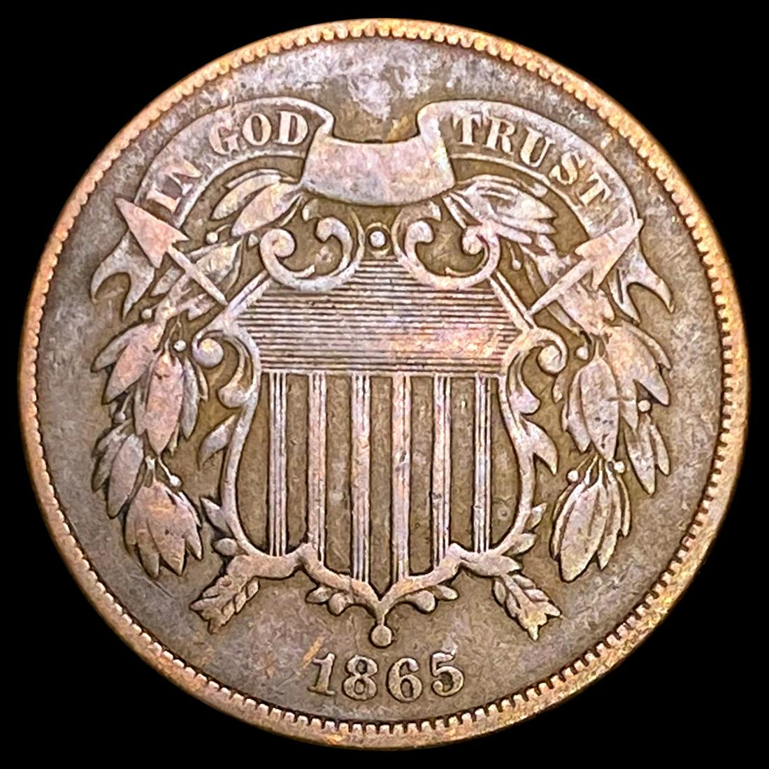 1865 Two Cent Piece LIGHTLY CIRCULATED (1 of 2)