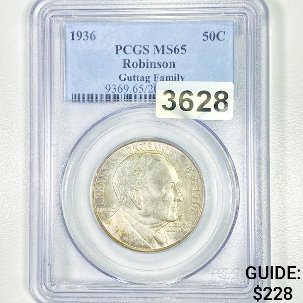 1936 Robinson Half Dollar PCGS - MS65 (1 of 2)